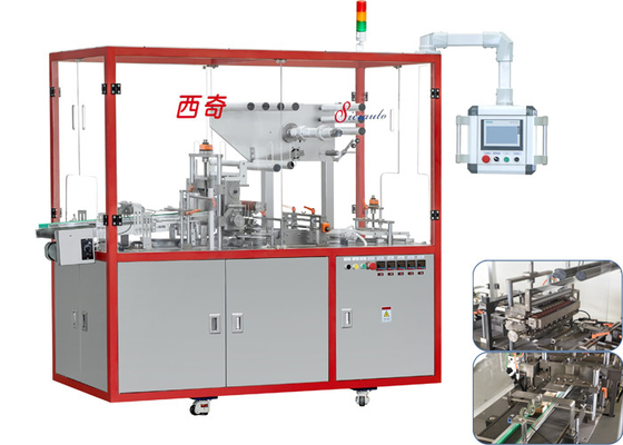 80-130 Pcs/Min Cigarette Box Wrapping Machine Automatic Cellophane Heat Sealer
